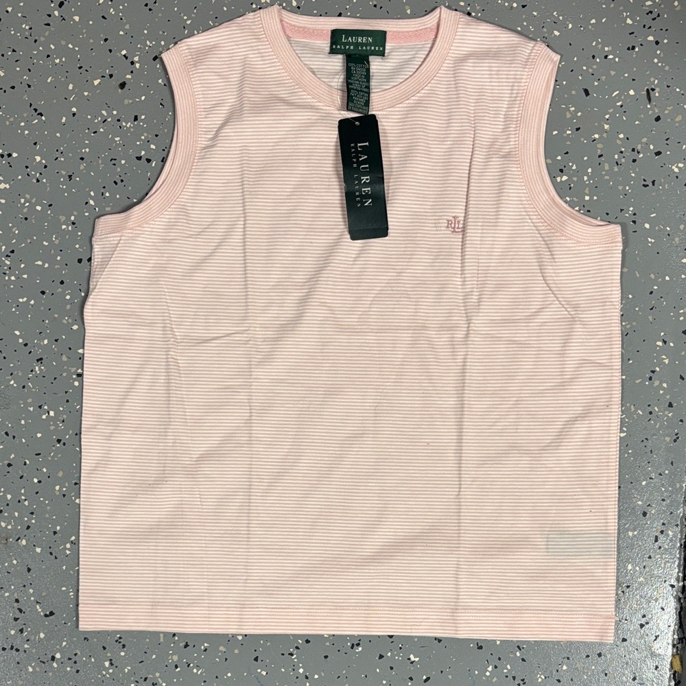 Lauren Ralph Lauren Light Pink Sleeveless Top